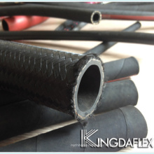 wire braided and fiber reinforced cover hydraulic hose